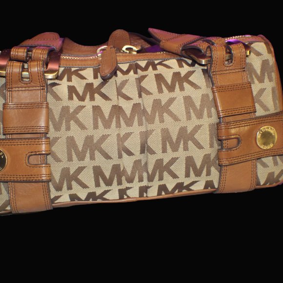 BROWN MICHAEL KORS HANDBAG - Picture 1 of 9